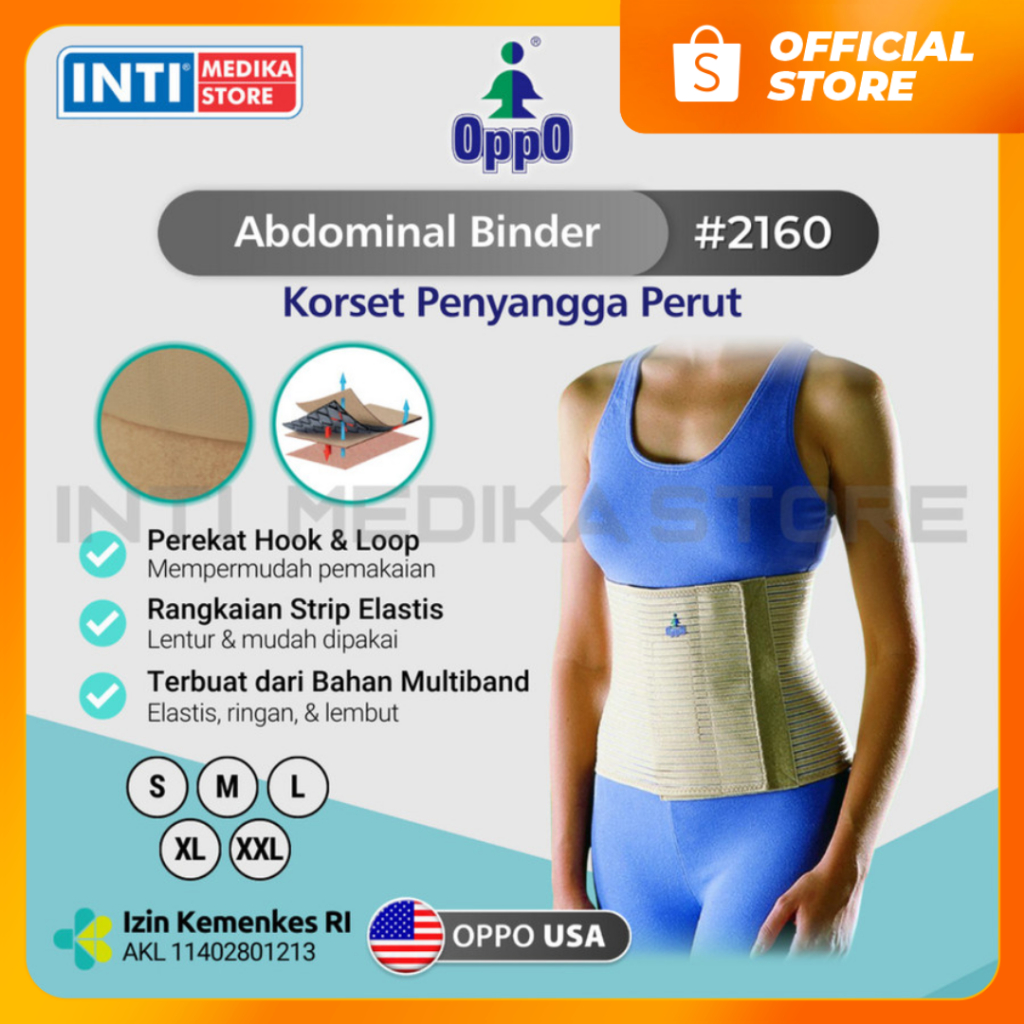 OPPO - Abdominal Binder 2160 | Korset Pelangsing Pasca Melahirkan