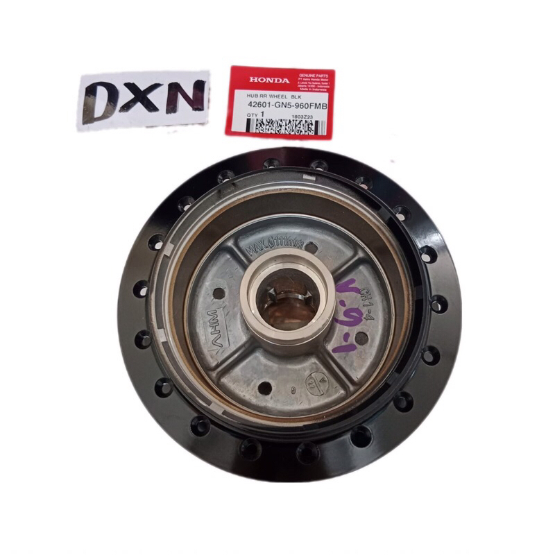 Tromol belakang Grand Star Hitam 42601-GN5-960FMB Asli Original Honda