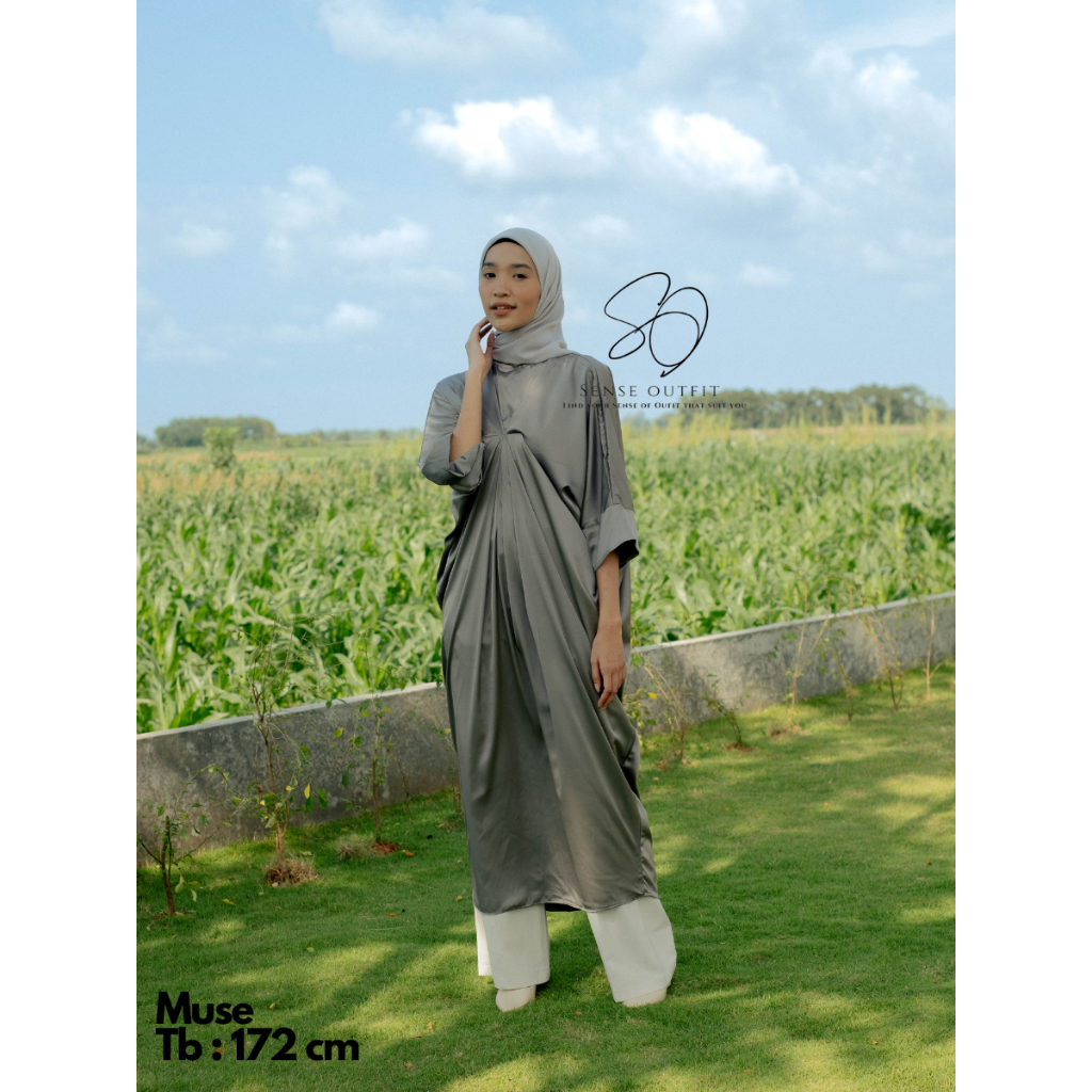 Kaftan Silk | Baju Lebaran Silk | Dress Lebaran a Bahan Armani Silk | Baju Kalong