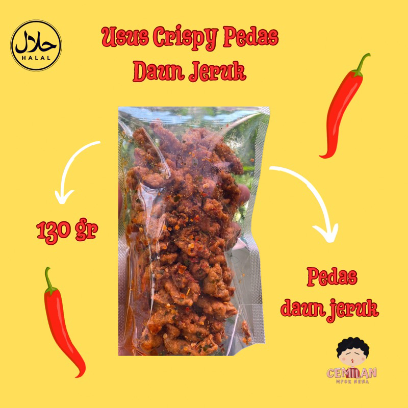 

[ READY JAMBI ] Usus Crispy Pedas Daun Jeruk Isi 130 gr