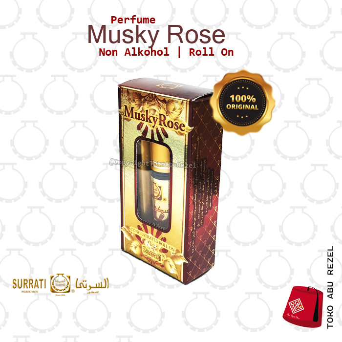 Parfum MUSKY ROSE 6ml Roll On | Parfum Surrati | Surrati Perfumes |  Parfum Surrati | Bibit Minyak |  Surrati Perfumes| Original Product | Surrati Factory Holly Makkah KSA