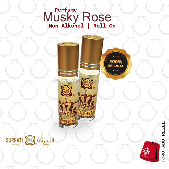 Parfum MUSKY ROSE 6ml Roll On | Parfum Surrati | Surrati Perfumes |  Parfum Surrati | Bibit Minyak |  Surrati Perfumes| Original Product | Surrati Factory Holly Makkah KSA