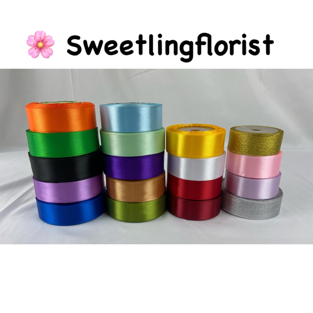 

Pita Satin Ukuran Lebar 2.5cm Per Roll
