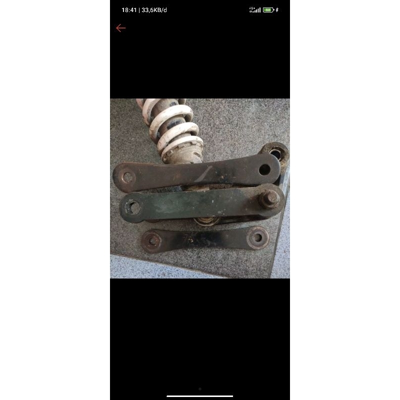 peninggi shock belakang ninja 250r karbu