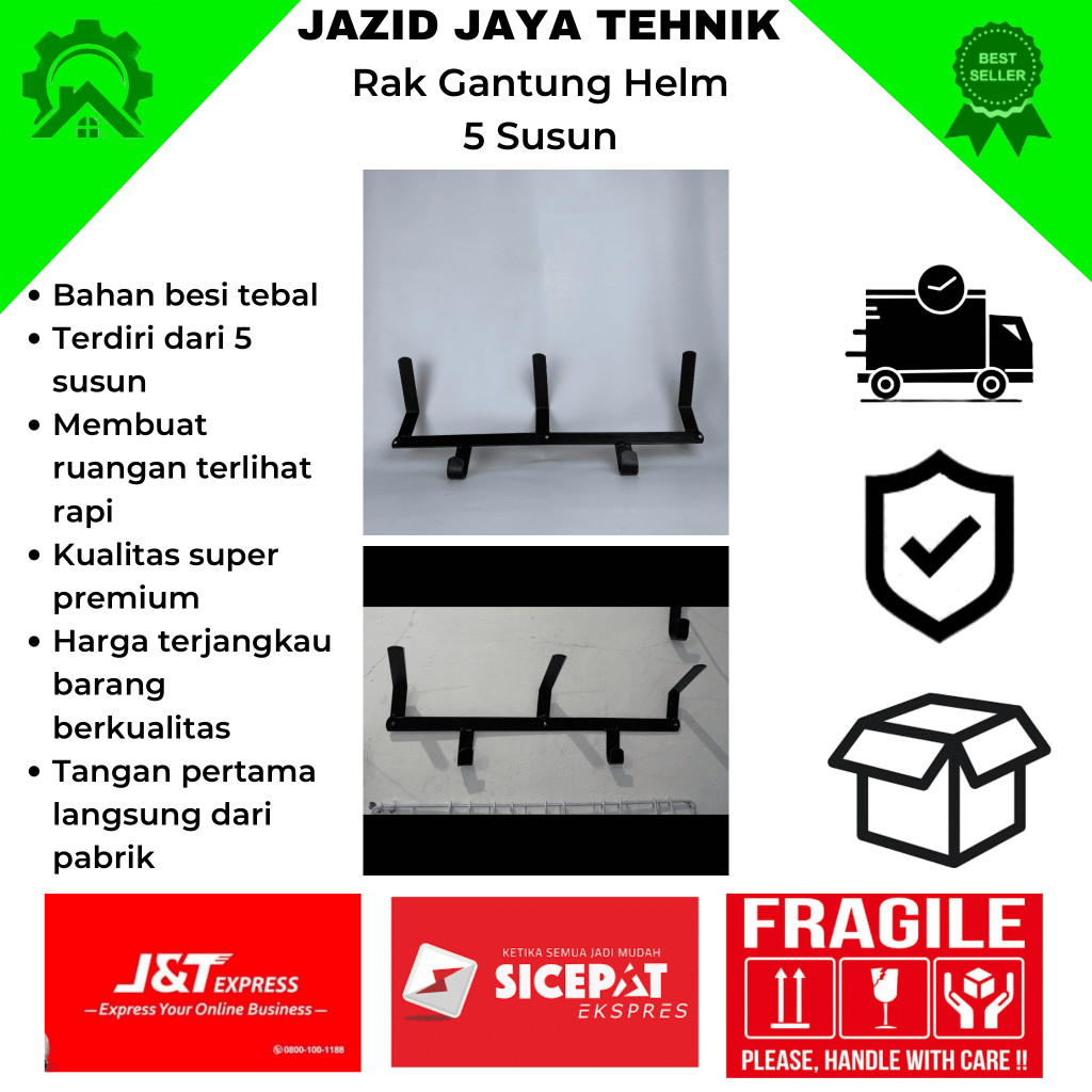 RAK GANTUNG HELM 5 SUSUN TERMURAH BERKUALITAS