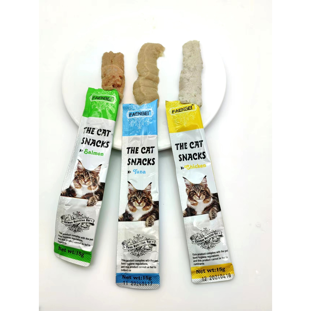 Snack kitten cat strip kucing kecil dan kucing besar murah Faenbei MeowPcat