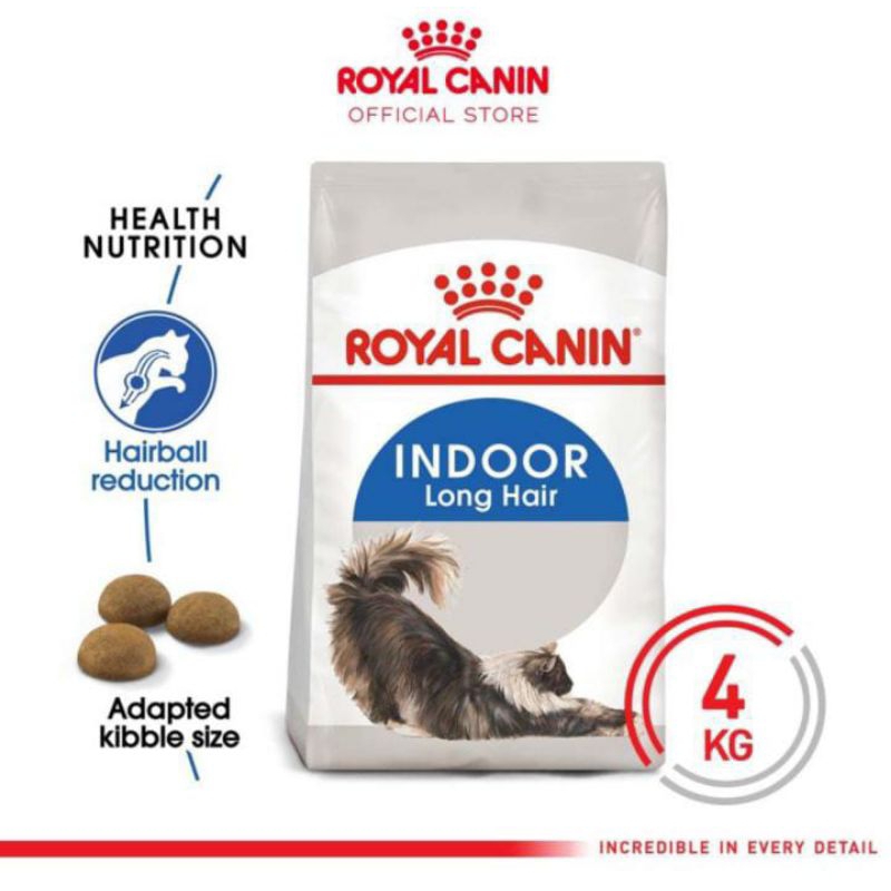 Royal Canin Indoor Longhair 4kg - or catfood dewasa rc long hair