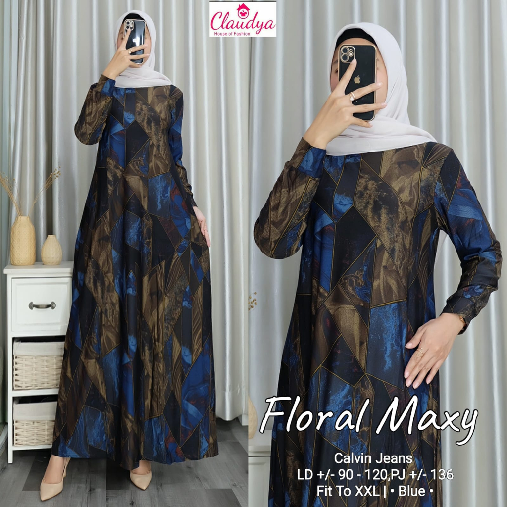 (Jumbo)Baju Gamis Wanita Muslim Terbaru 2023 Motif Batik Model Payung Ukuran All Size S22