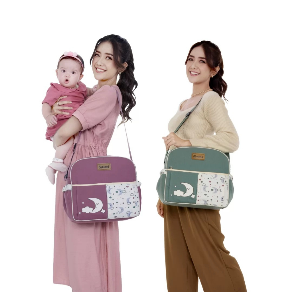 Snobby Tas Bayi Medium Saku Print Glowy Series - SBT 7272