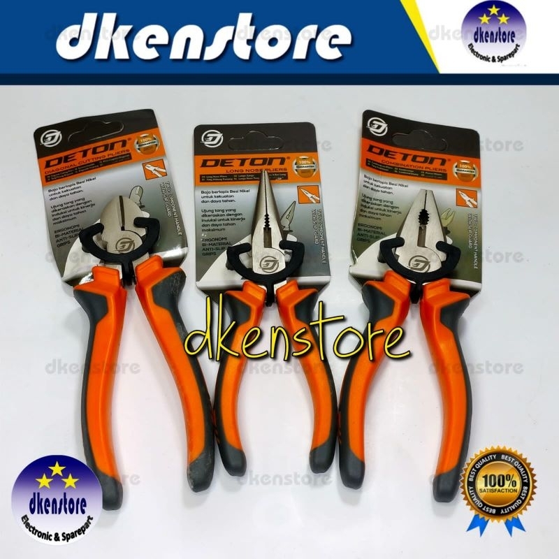 Tang Deton 6 inch Potong Kombinasi Cucut Lancip