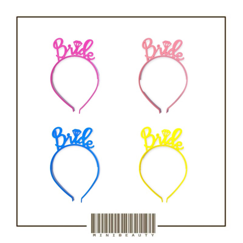 bando bride desain bahan plastik non slip gaya korea untuk wanita bando dengan tulisan bride model korea untuk wanita aksesories bridesmaid