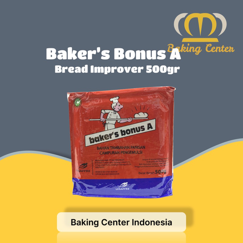 

Baker’s Bonus A Bread Improver 500gr / Pelembut Roti Bakers Bonus 500gr