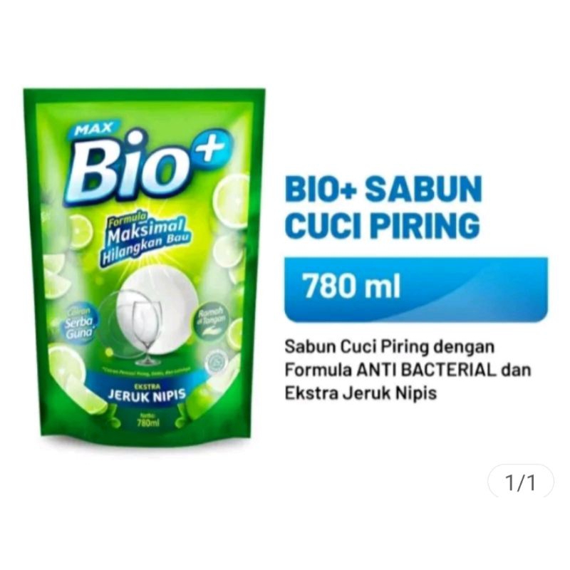 sabun max bio+ 780ml