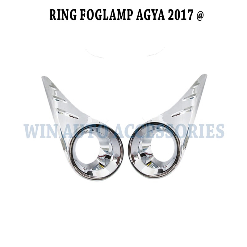 Garnish Ring Fog Lamp Agya 2017 - 2022 Chrome
