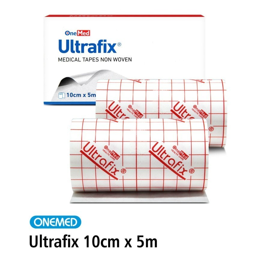 Ultrafix 10cm x 5m &amp; 5cm x 5m OneMed - Plester Luka Medis Non Woven - Medical Tapes Non Woven