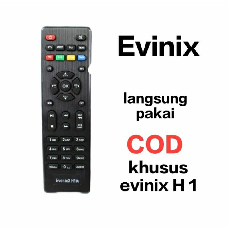 REMOTE STB DVB T2 EVINIX H 1