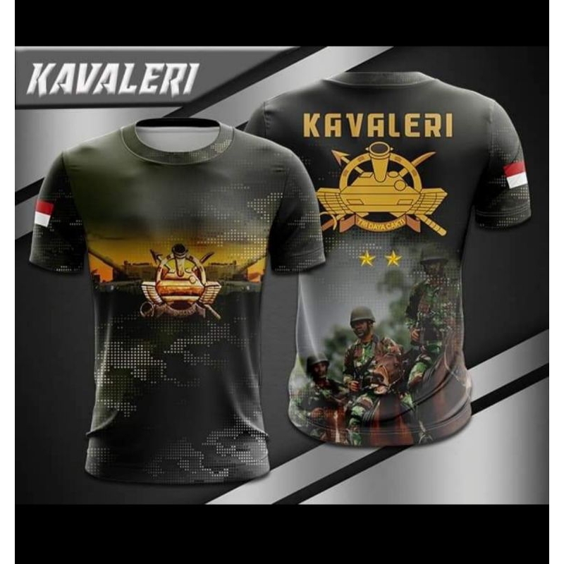 KAOS JERSEY KAVALERI LENGAN PENDEK DAN PANJANG FULLPRINT