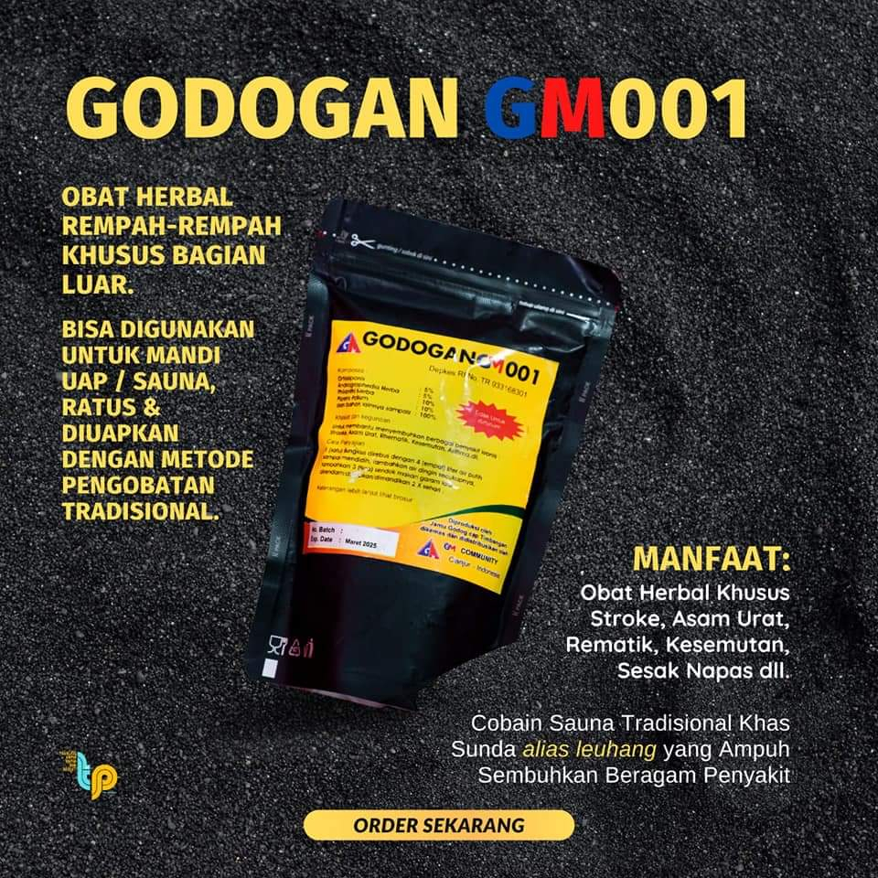 Godogan GM 001 | Asam urat| Rematik| Stroke| Asma