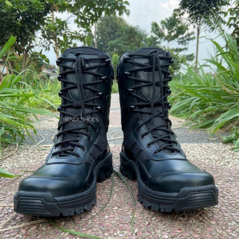 SEPATU PDL TNI POLISI SATPOLPP SECURITY safety ujung besi terbaru brand caanggo