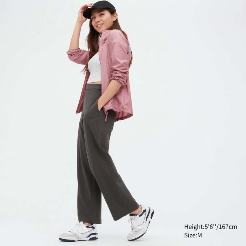 UNIQLO stretch double face pants celana kulot preloved