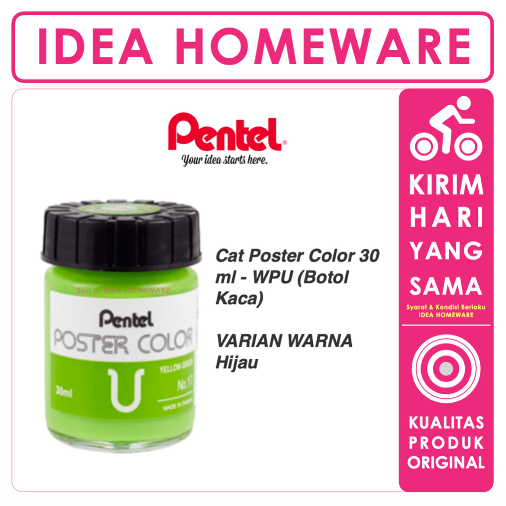 

Cat Poster Pentel Poster Color U WPU 30 ml Original Varian Green