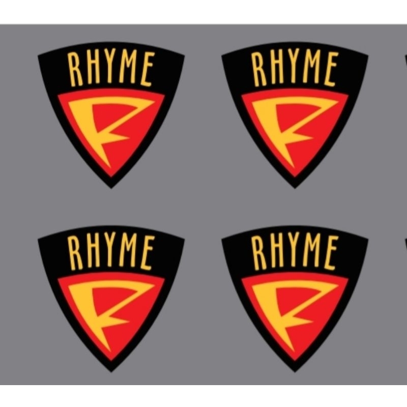 sticker timbul / EMBLEM RHYME AUDIO emblem lentur (sticker timbul ) murah terlaris