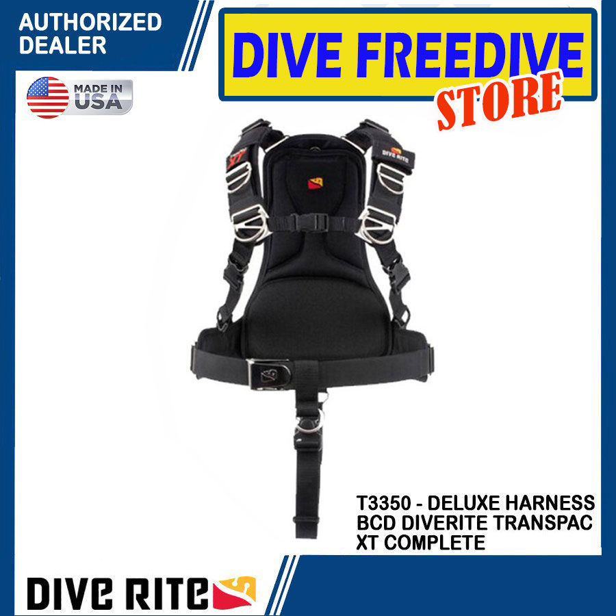 T3350 Deluxe Harness BCD Sidemount Diverite Transpac XT Complete Dive Rite Technical Scuba Diving Ja