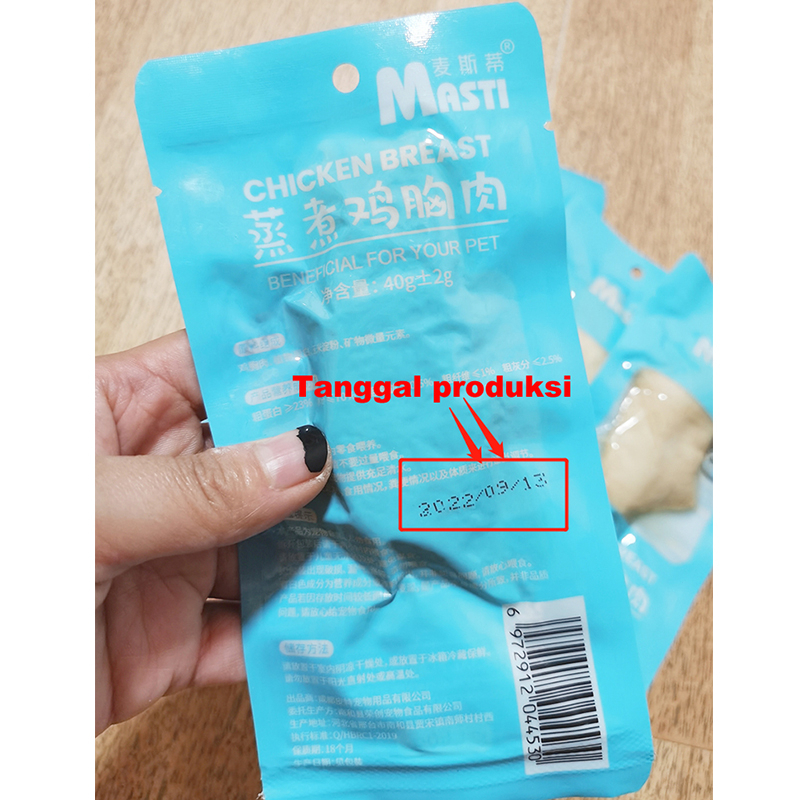 Loin Ayam Steam Kucing Anjing 40gr Cemilan Kucing Snack Makanan Ringan Anjing Protein Tinggi