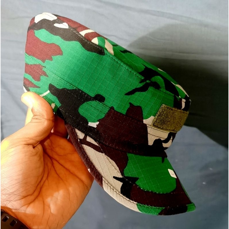 TOPI PET KOMANDO RIPSTOK PREMIUM STANDAR JATAH TNI