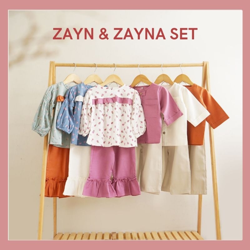 ZAYN & ZAYNA SET | BAJU SETELAN COUPLE ANAK UNISEX