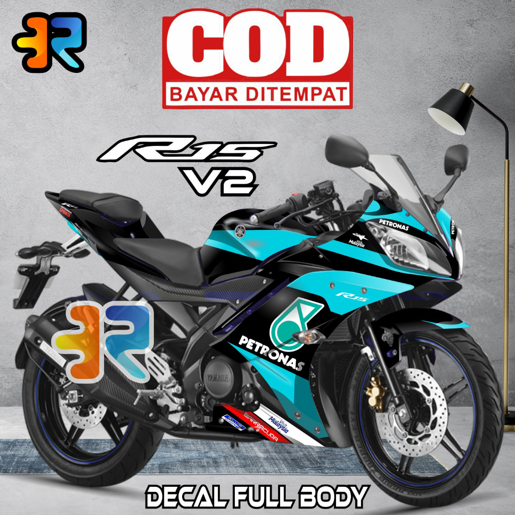 Decal R15 V2 Stiker Full Body Variasi Desain Petronas