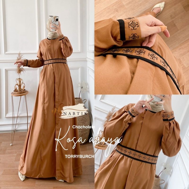 KOSA ABAYA DRESS GAMIS WANITA BUSUI original produk by NABTIK