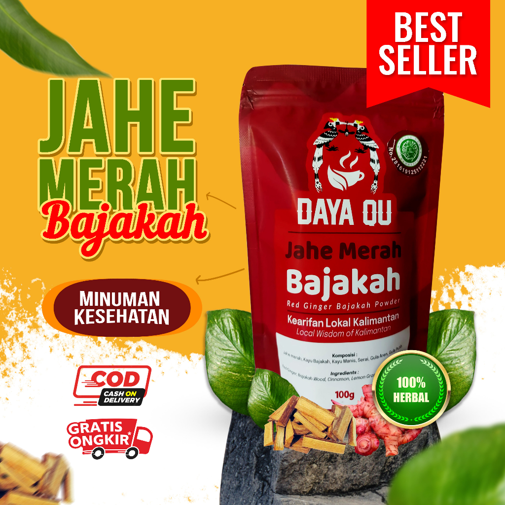 

Jahe Merah + Serbuk Akar Kayu Bajakah Asli Kalimantan / Kayu Bajakah /Akar Kayu Bajakah Asli Kalimantan