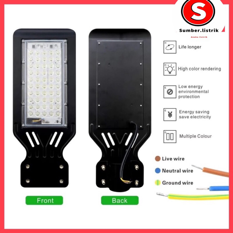 kap lampu jalan/PJU/ water proof/ led outdoor fitting e27 +TIANG /  lampu jalan