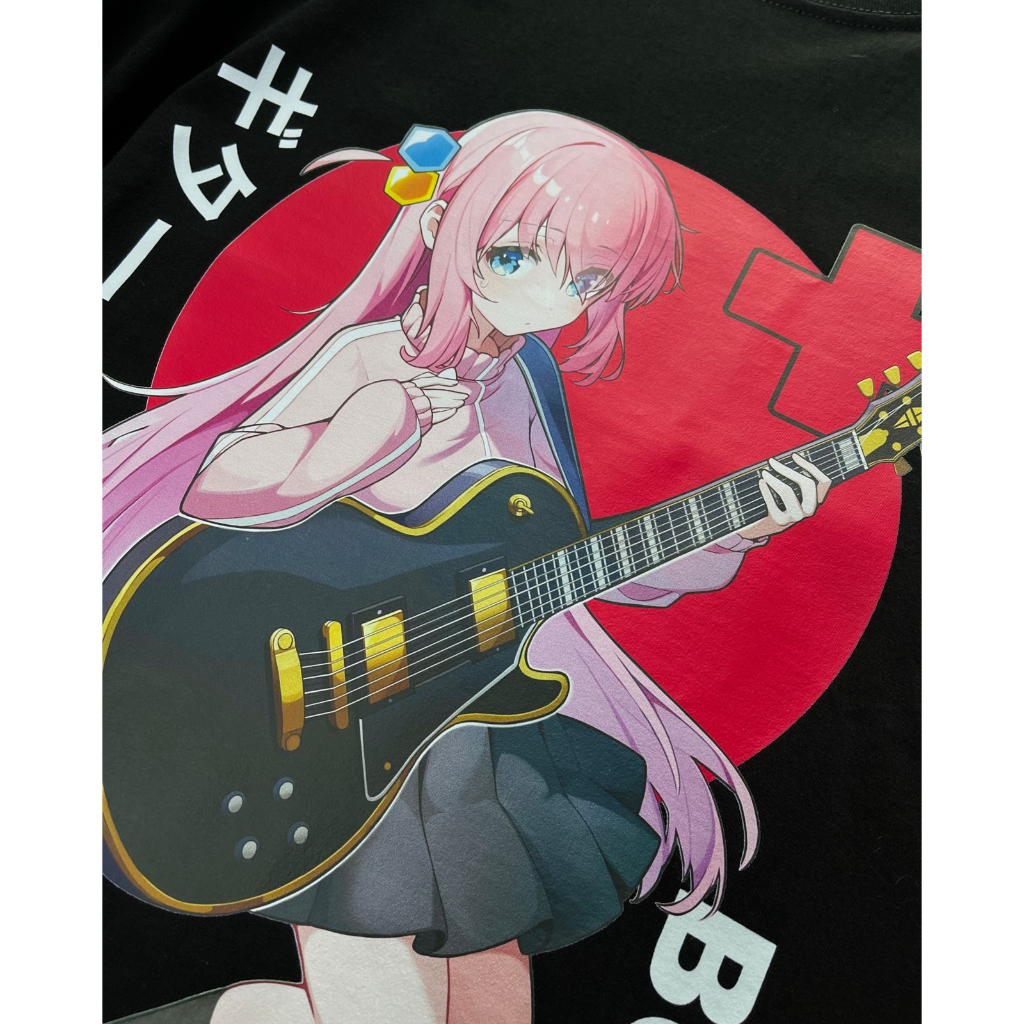 Tshirt Bocchi Guitar Kessoku Band Anime Manga Bocchi the Rock! Hitori Gotoh