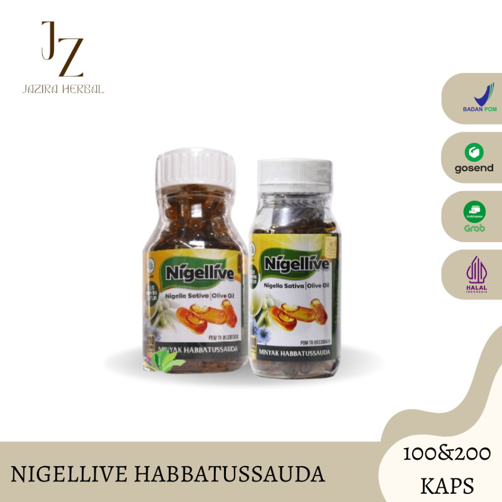 Habbats Nigellive - Nigellive Habbatussauda Isi 200 Kapsul