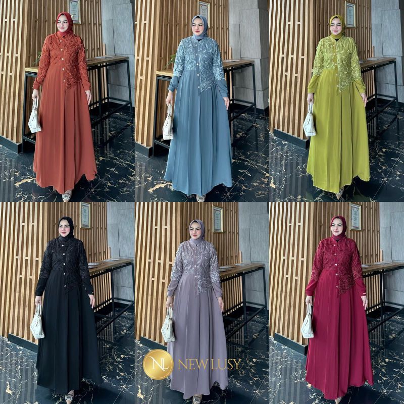 Syifa Dress BY.NEW LUSY ORI READY