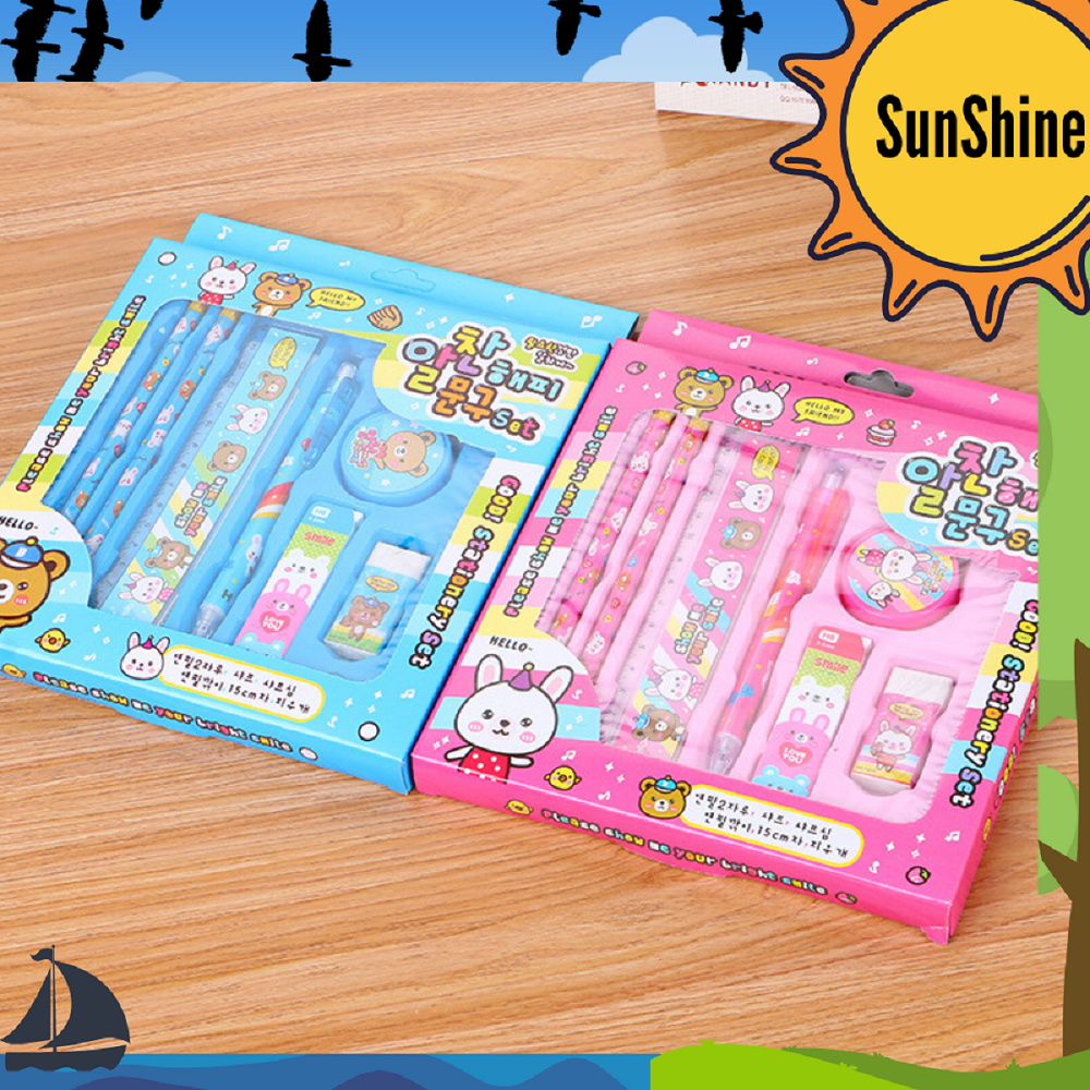 

✨ Sunshine Fancy ✨ Pensil Set 6pcs Motif Lucu S8004