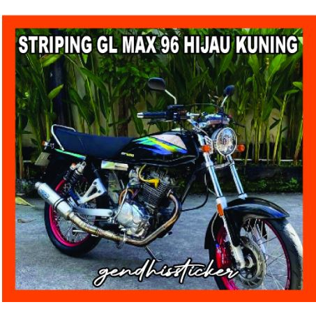 Stiker GL Max 1996 1997 Hijau Kuning