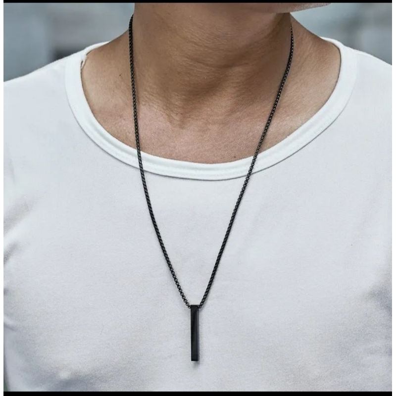 KALUNG TITANIUM MODEL RANTAI ROLO BANDUL KOTAK TERMURAH