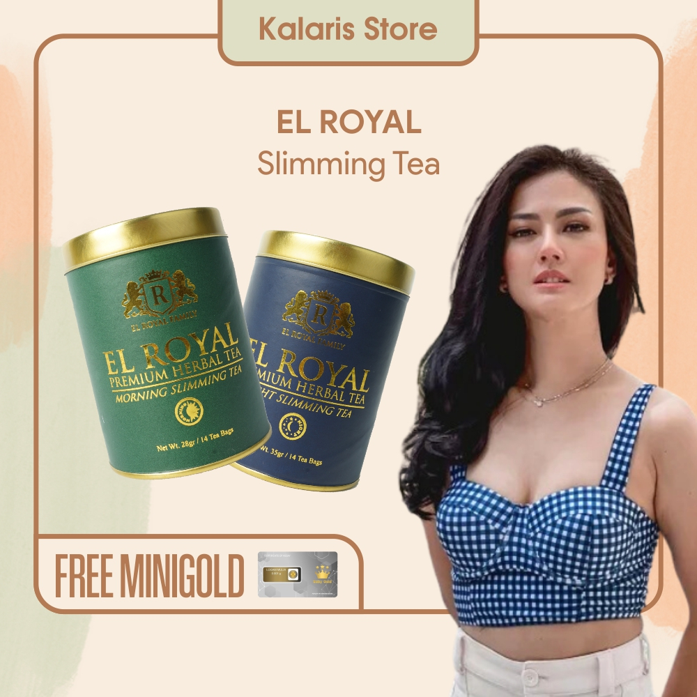 

El Royal Family Slimming Tea Paket (1 Morning + 1 Night) - Teh Diet Herbal Pelangsing Badan Melancarkan Pencernaan Menjaga Kesehatan Gejala Maag Menurunkan Kadar Gula Kolesterol Membunuh Racun Dalam Tubuh