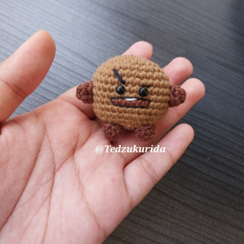 Amigurumi BT21 Shooky cookie/ Boneka rajut Shooky BT21