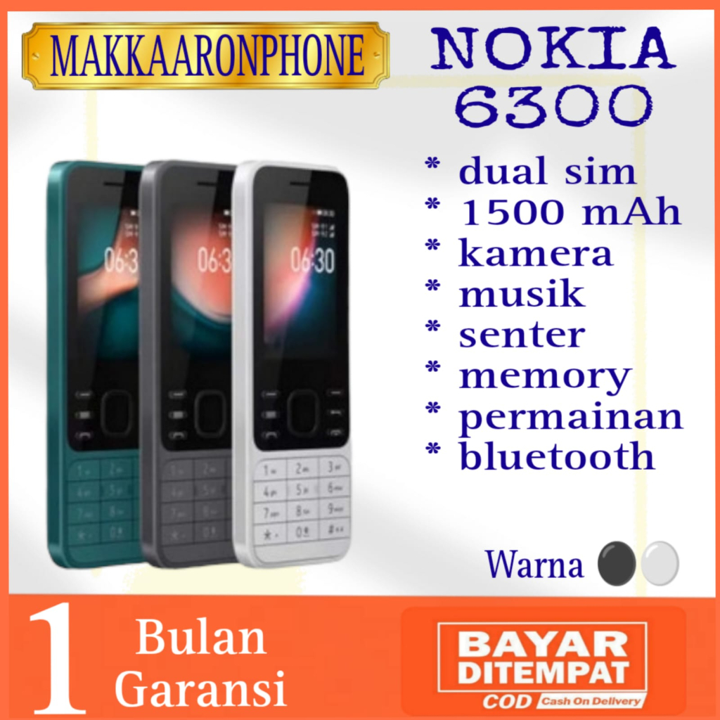 Nokia 6300 2021 HANDPHONE Nokia Hp murah