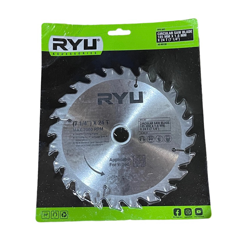 MATA CIRCULAR SAW 7inch RYU MATA POTONG KAYU