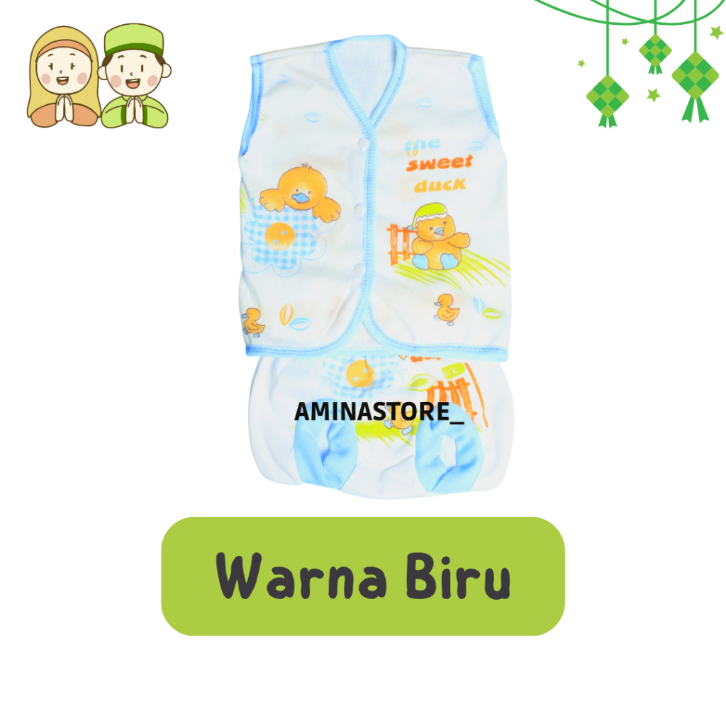 PROMO baju bayi setelan baju bayi tanpa lengan KATUN Newborn pakaian bayi 0 6 bulan perlengkapan bayi baru melahirkan toko perlengkapan bayi murah toko perlengkapan bayi