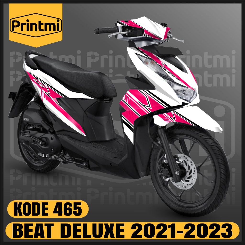 Printmi Decal Stiker Motor Beat Deluxe 2021 2022 2023 New Full Body Variasi Honda Street CBS ISS Sti