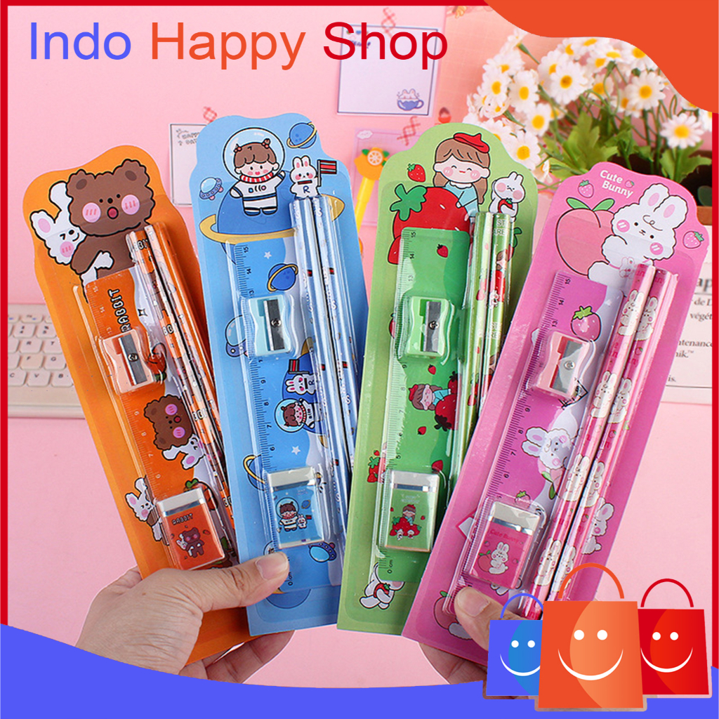 

⭐️ ⭐️Set Alat Tulis Sekolah Paket Alat Tulis 5 in 1 Mini Stationary