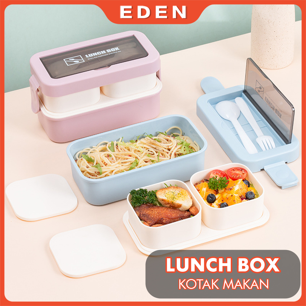 Lunch Box Kotak Makan Siang 2 Lapis / Tempat Makan Anak dan Dewasa