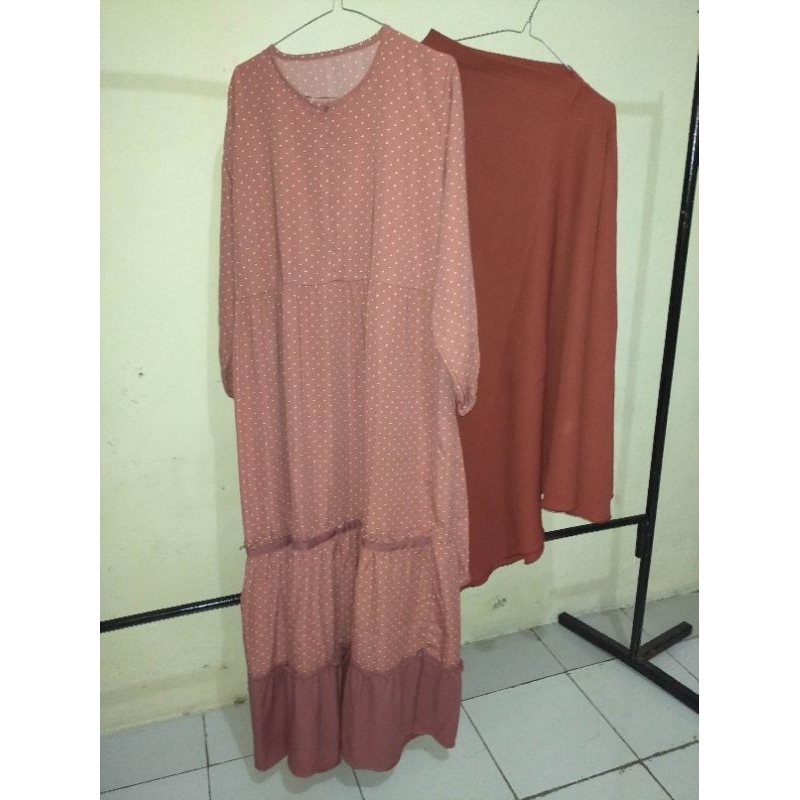 Preloved set gamis syar'i