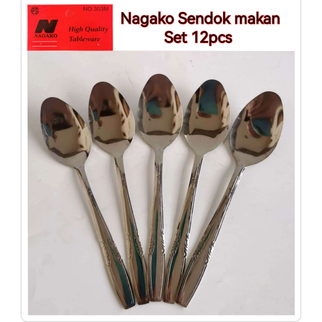 Sinda / Nagako Sendok Garpu Makan 1 lusin dusin 12pcs